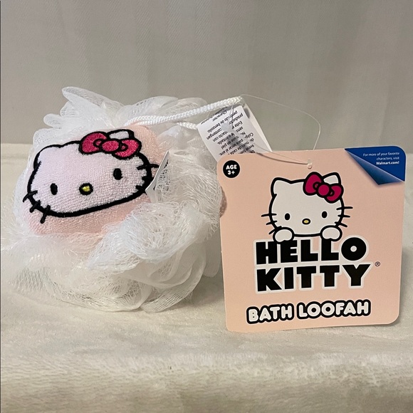 Hello Kitty Pink and White Bath Loofah - Picture 1 of 11